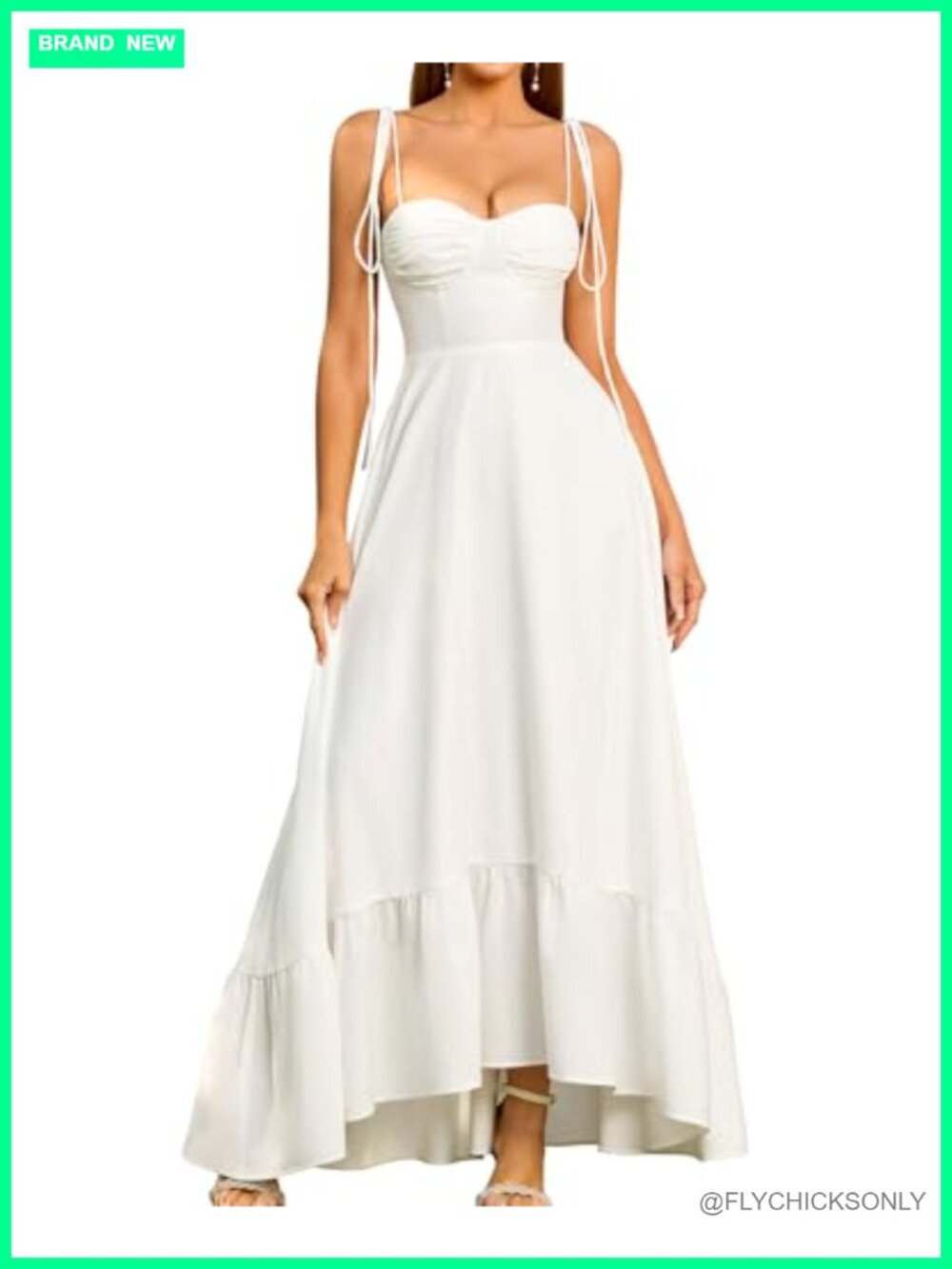 Women's Summer Corset A-Line Maxi Dress Sweetheart Backless Flowy